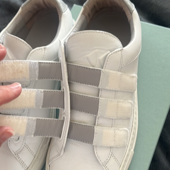 Koio “Capri” stone color, three velcro strap sneakers. - Picture 10 of 14